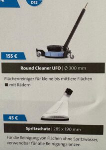 Round Cleaner Ufo & Spritzschutz