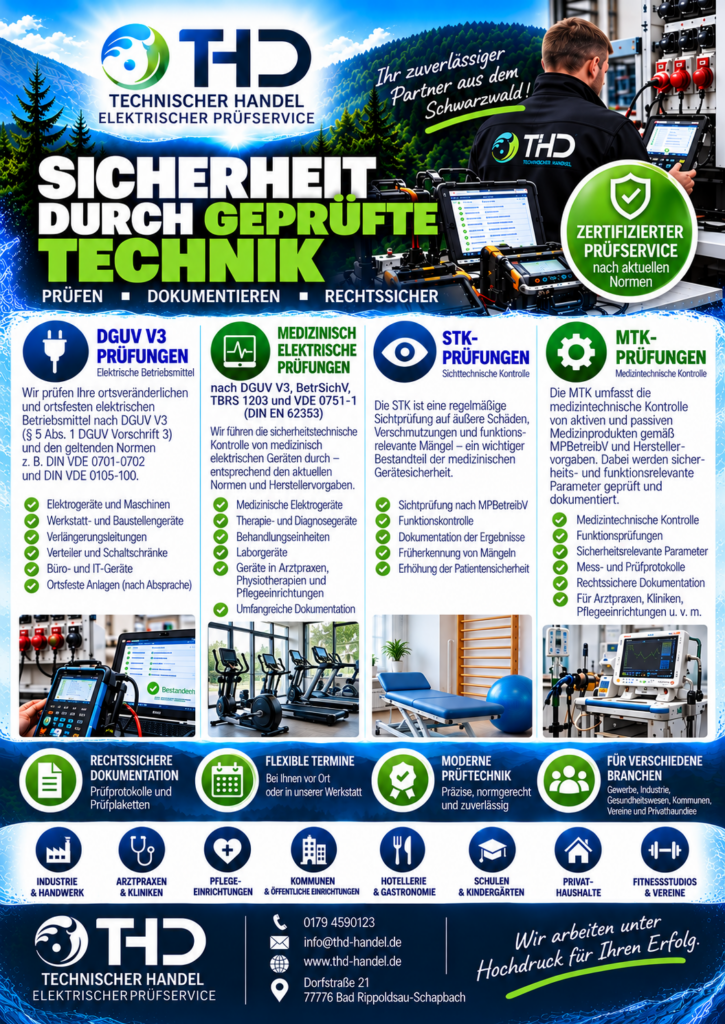 Sicherheit durch geprüfte Technik im Schwarzwald